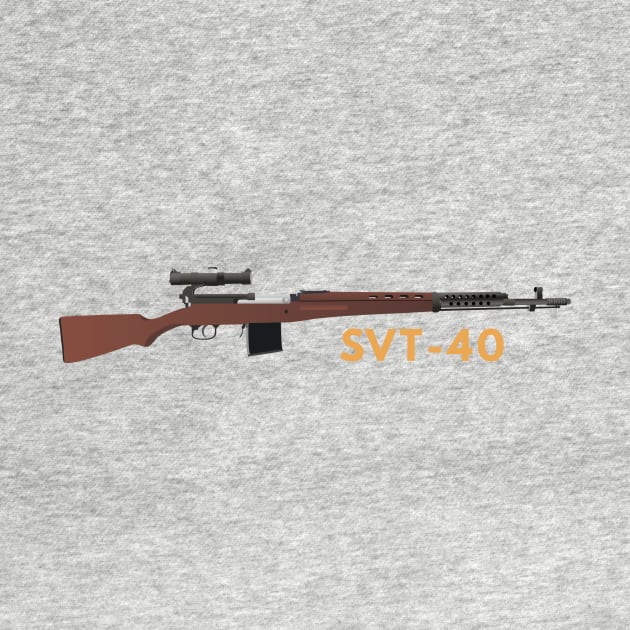 SVT-40 Soviet WW2 Sniper Rifle by NorseTech